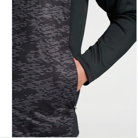 NWT Peter Millar LARGE Merge Elite Hybrid Men's Jacket Black Full Zip Coat $230 - Picture 3 of 4